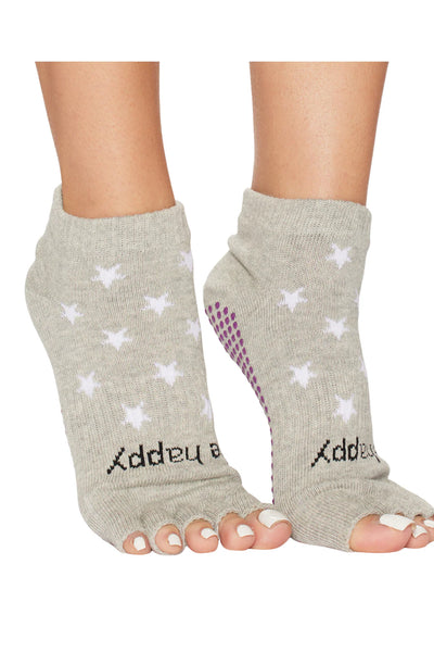 Be Happy | Half-Toe Grip Socks | Small/Medium