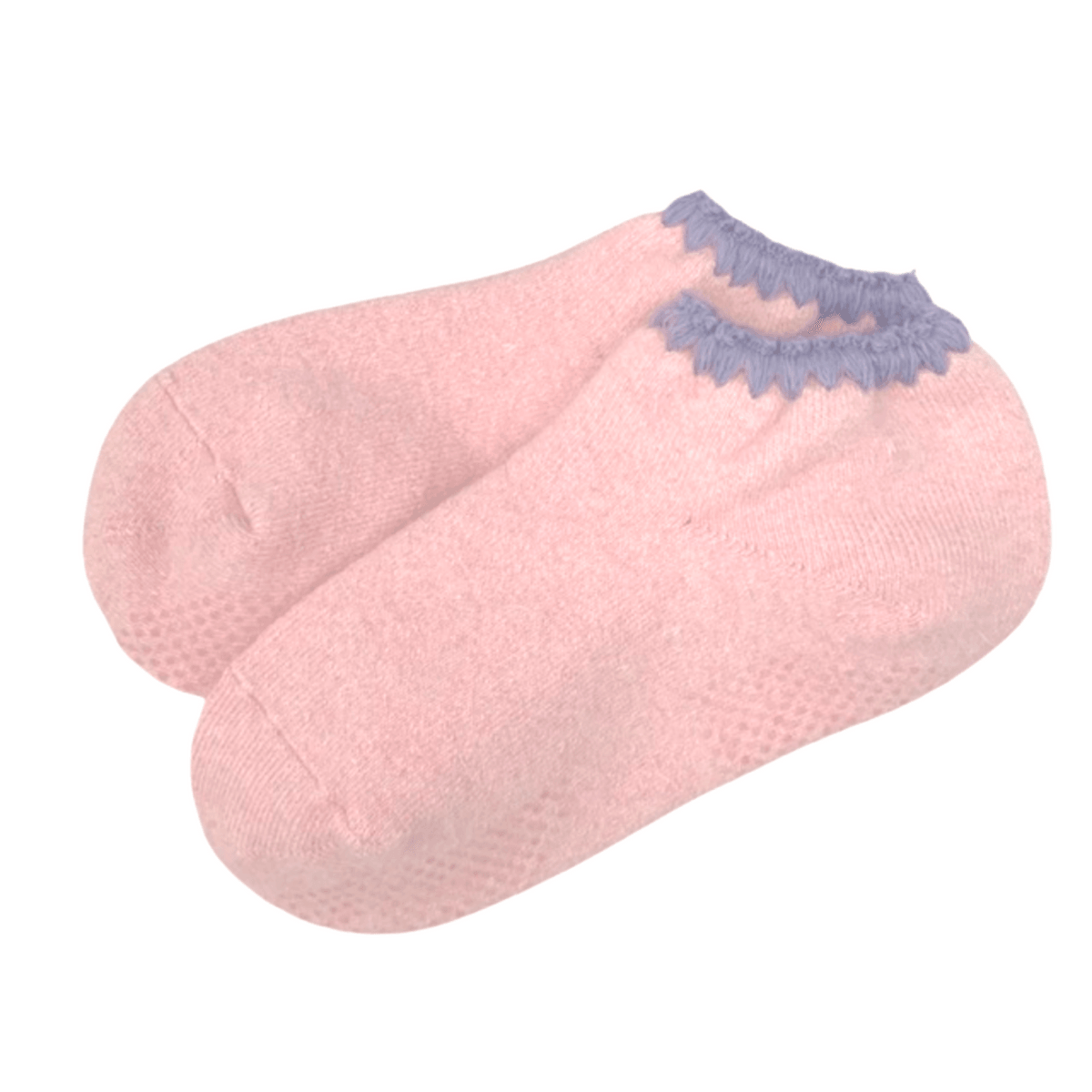 Handcrafted Slipper Socks Silky Angora with Grips - Medium - CherryStone - The Sock Monster