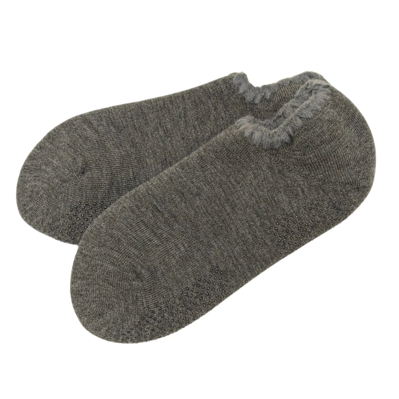 Handcrafted Slipper Socks | Wool with Grips | Large