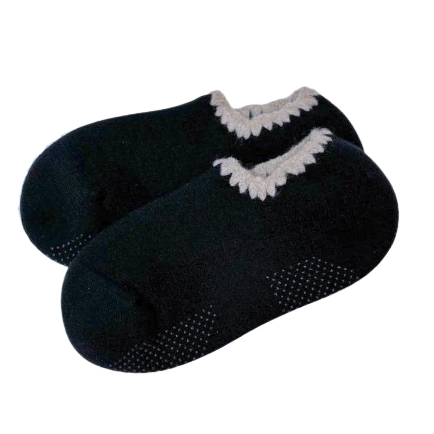 Handcrafted Slipper Socks | Modern Earth Color | Wool with Grips | Medium