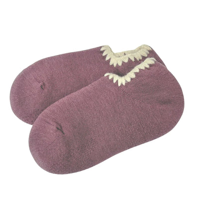 Handcrafted Slipper Socks | Modern Earth Color | Wool with Grips | Medium