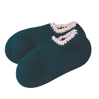 Handcrafted Slipper Socks | Modern Earth Color | Wool with Grips | Medium