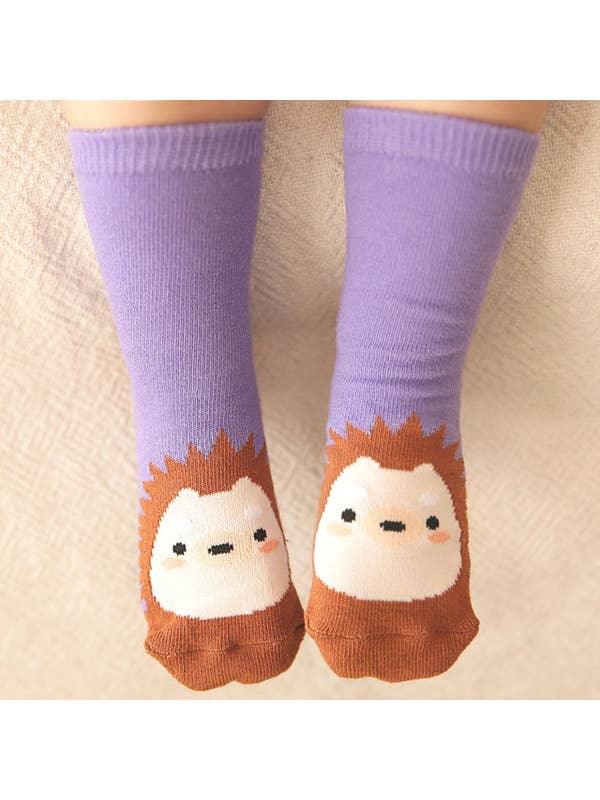 Hedgeghog Non-Skid Zoo Socks - Zoo Socks - The Sock Monster