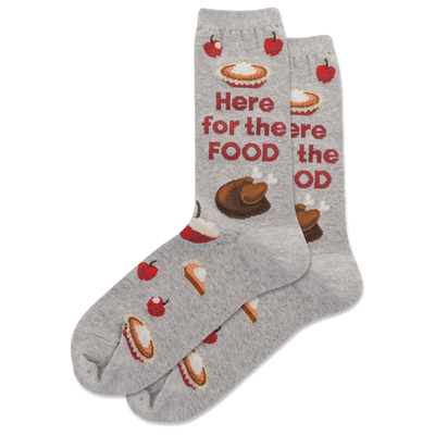 HERE FOR THE FOOD, Women's Crew - Hot Sox - The Sock Monster