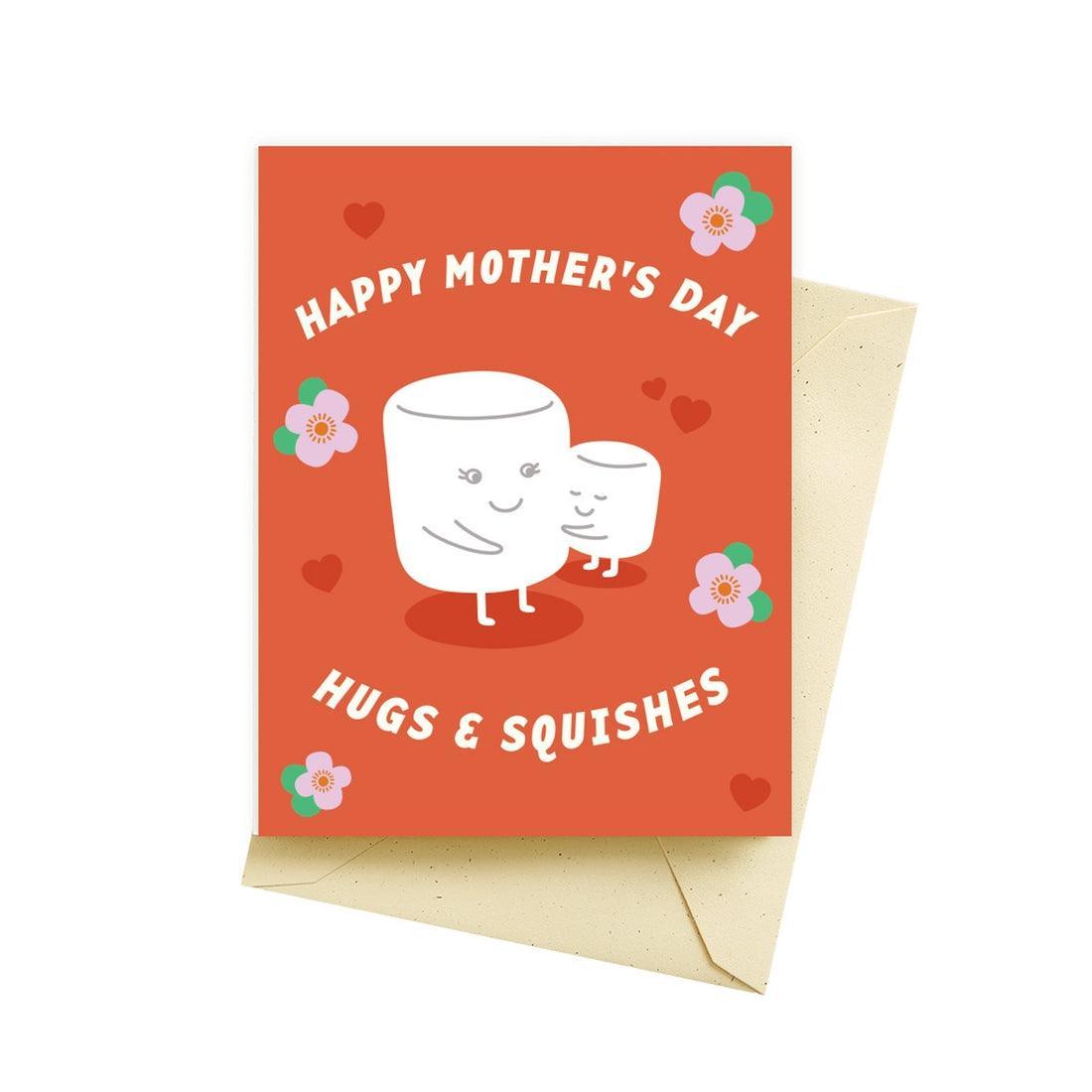 Hugs Squishes Mother's Day Cards - Seltzer - The Sock Monster