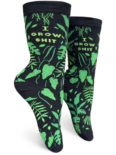 I Grow Shit, Womens Crew - Groovy Things - The Sock Monster