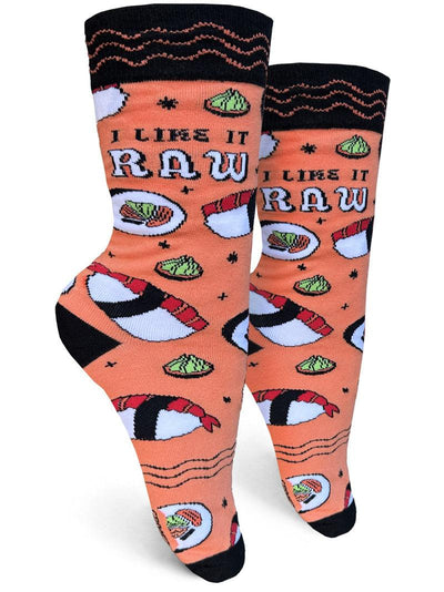 I Like It Raw, Womens Crew - Groovy Things - The Sock Monster