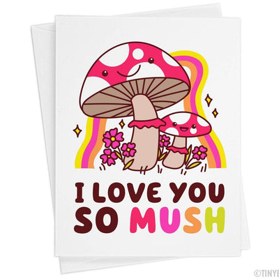 "I Love You So Mush" | Love Card - Tiny Bee Cards - The Sock Monster