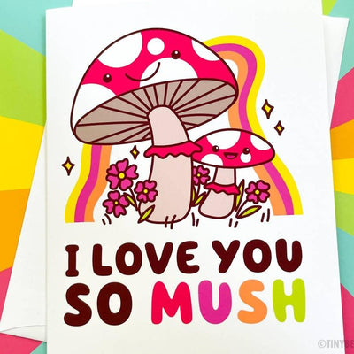 "I Love You So Mush" | Love Card - Tiny Bee Cards - The Sock Monster