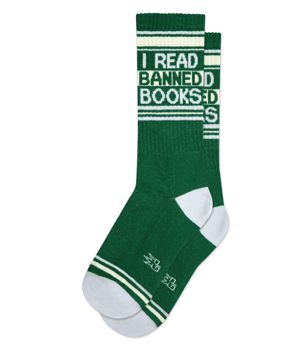 I READ BANNED BOOKS Gym Socks - Gumball Poodle - The Sock Monster