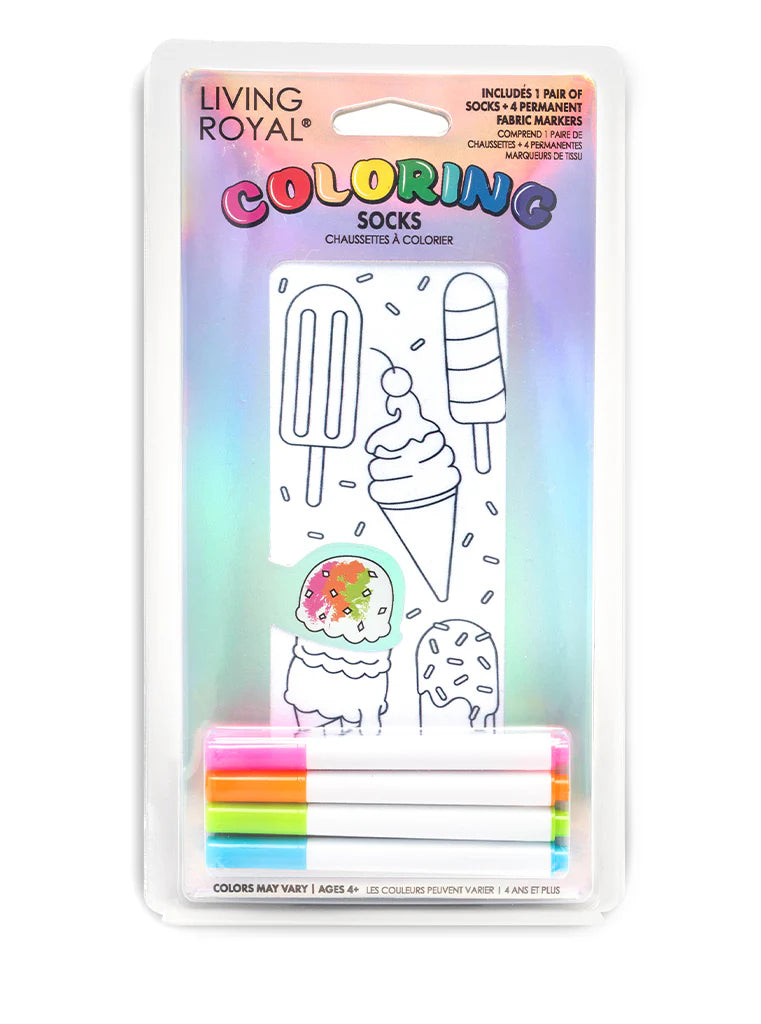 Ice Cream | Coloring Socks