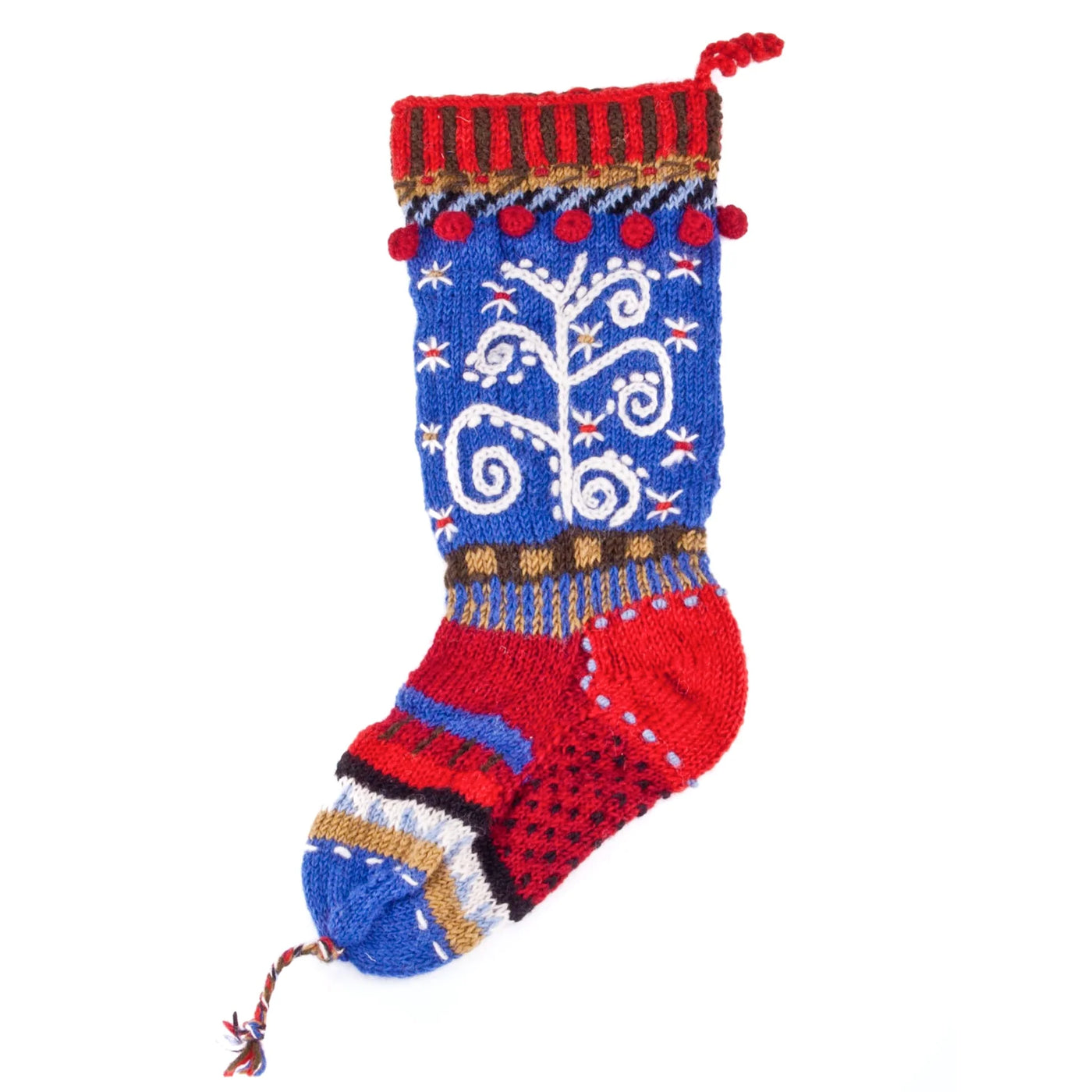 Icicle | Wool Knit Holiday Stocking