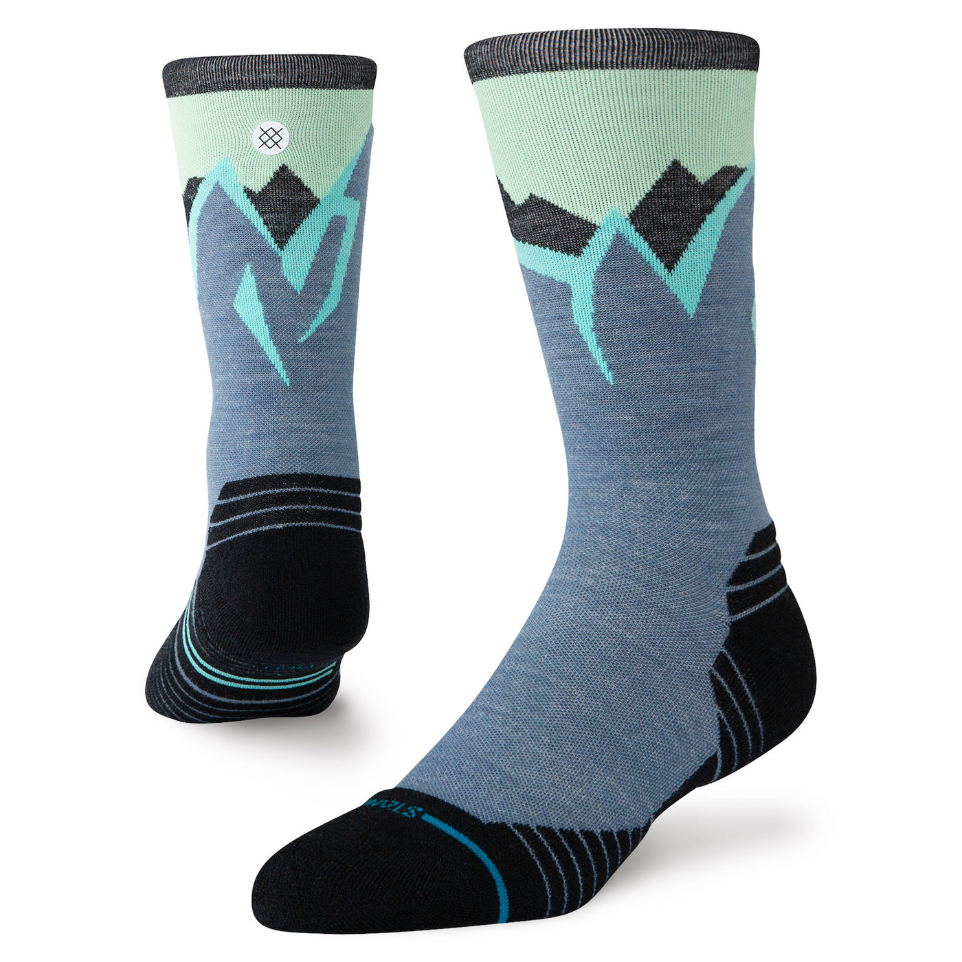 Icy Mountain | Merino Blend | Crew Socks