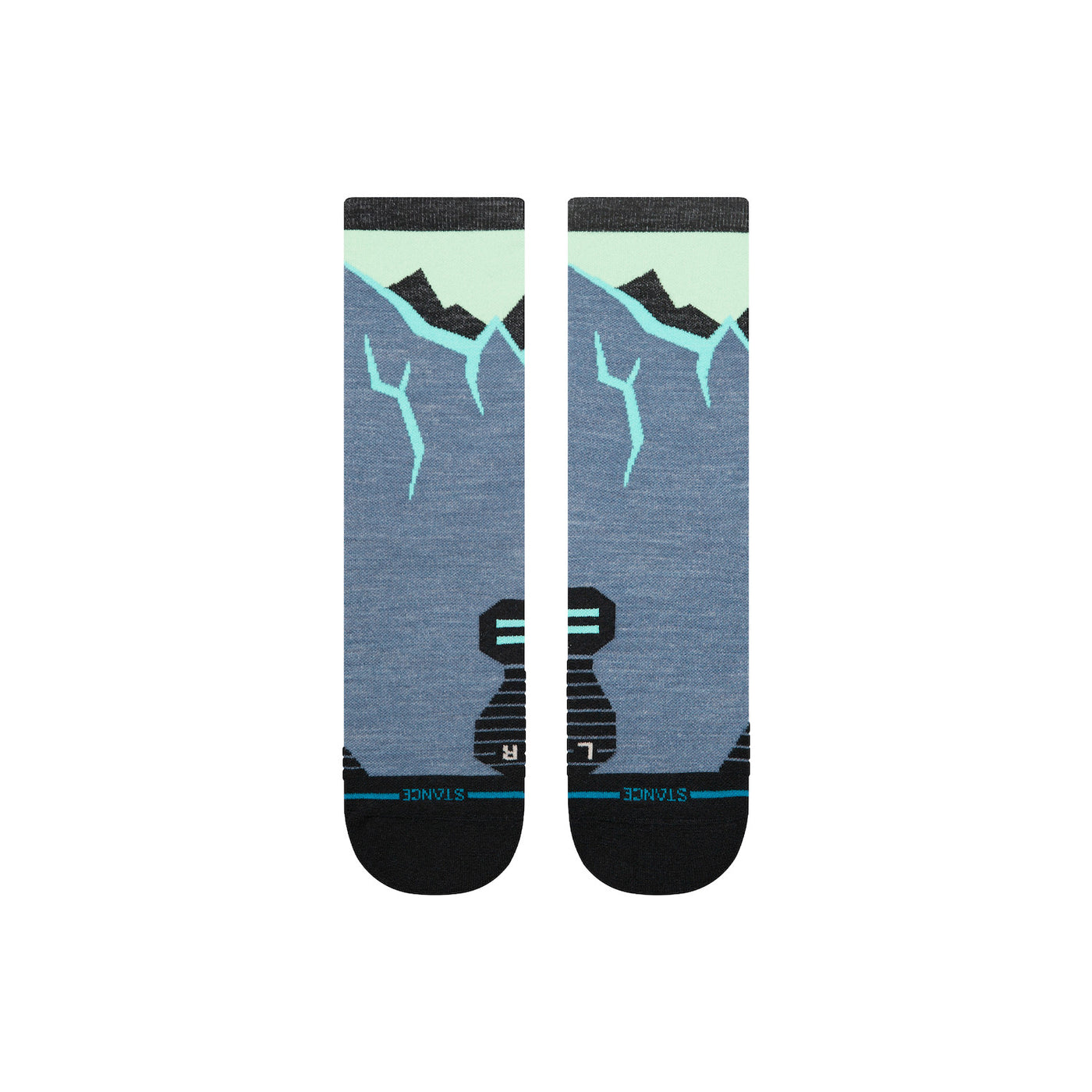 Icy Mountain | Merino Blend | Crew Socks