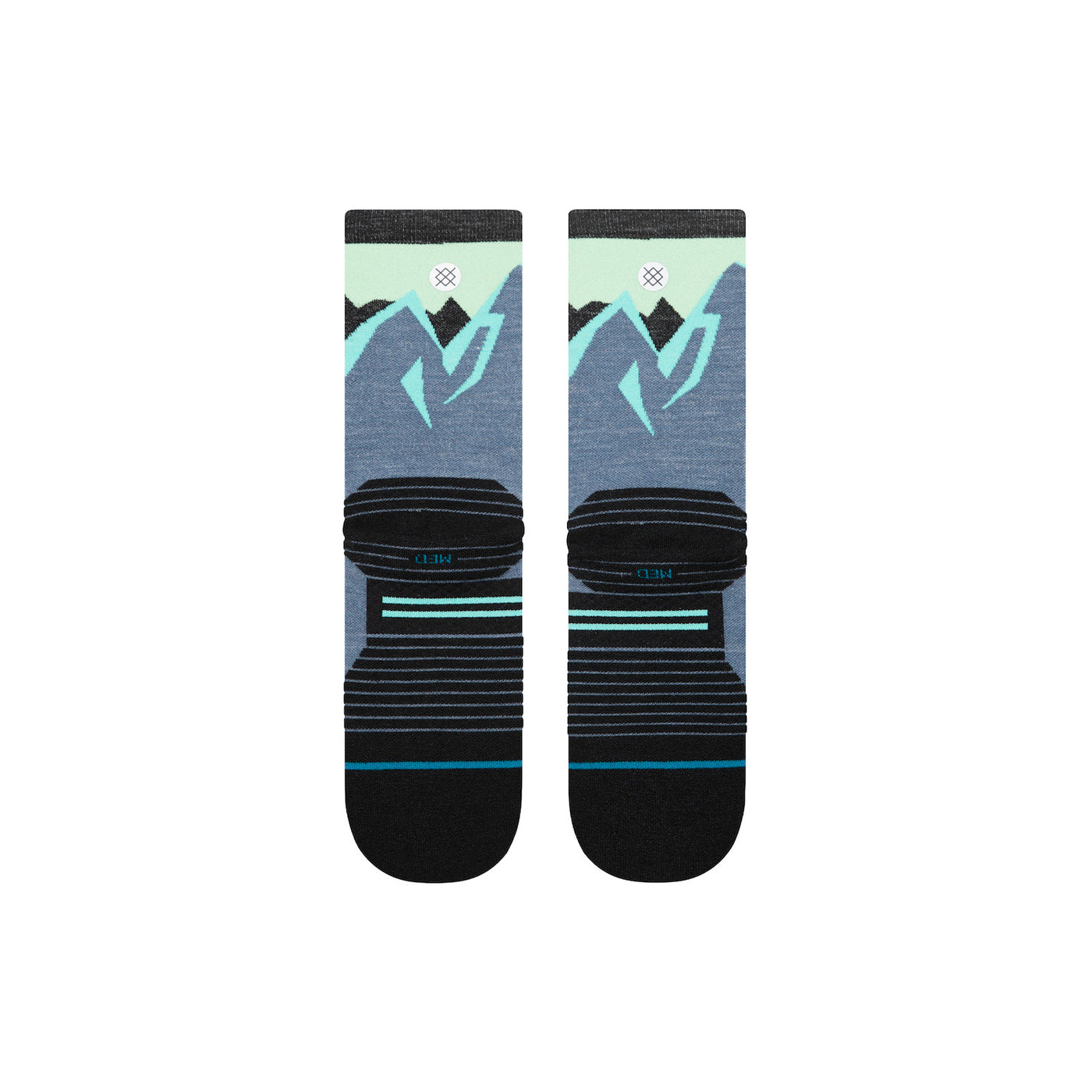 Icy Mountain | Merino Blend | Crew Socks