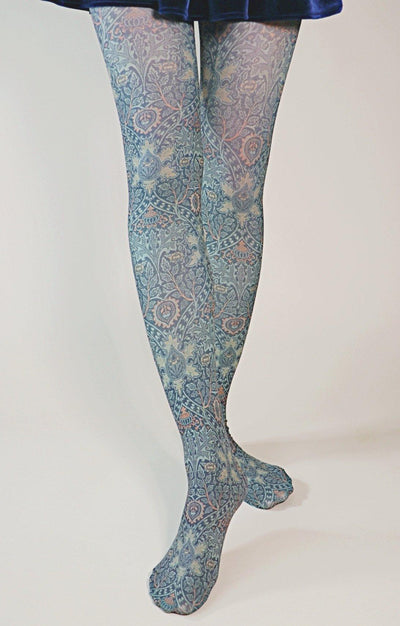Ispahan by William Morris | Printed Tights - Tabbisocks - The Sock Monster