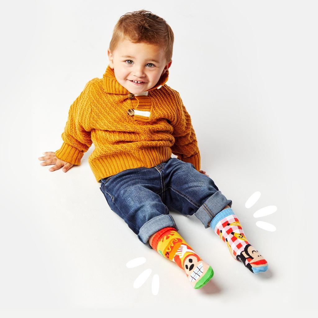 Julius & Bob | Paul Frank Limited Edition | Kids Socks | Mismatched Cute Crazy Fun Socks - Pals Socks - The Sock Monster