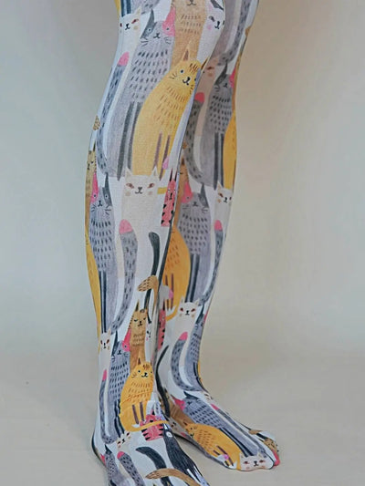 Kawaii Kitty | Printed Tights