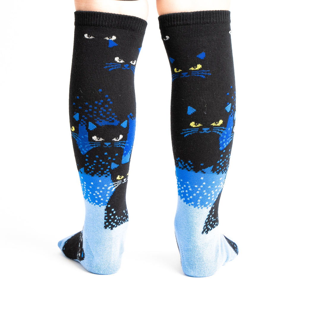 Cats in the Dark | Glow in the Dark | Youth Knee-high