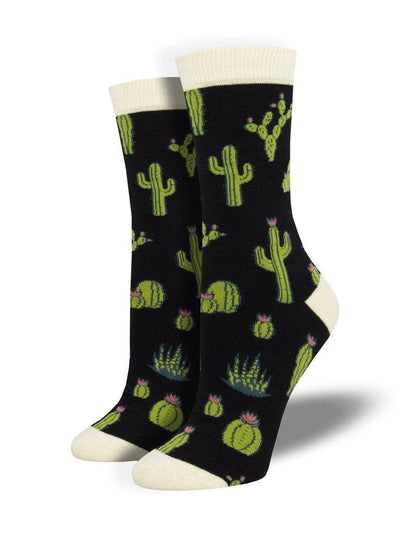 King Cactus, Women's Bamboo Crew - Socksmith - The Sock Monster