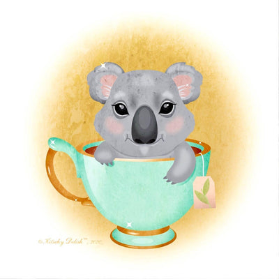 Koala Tea | Print - Kitschy Delish - The Sock Monster