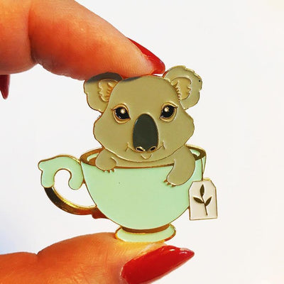 Koala Tea | Soft Enamel Pin - Kitschy Delish - The Sock Monster