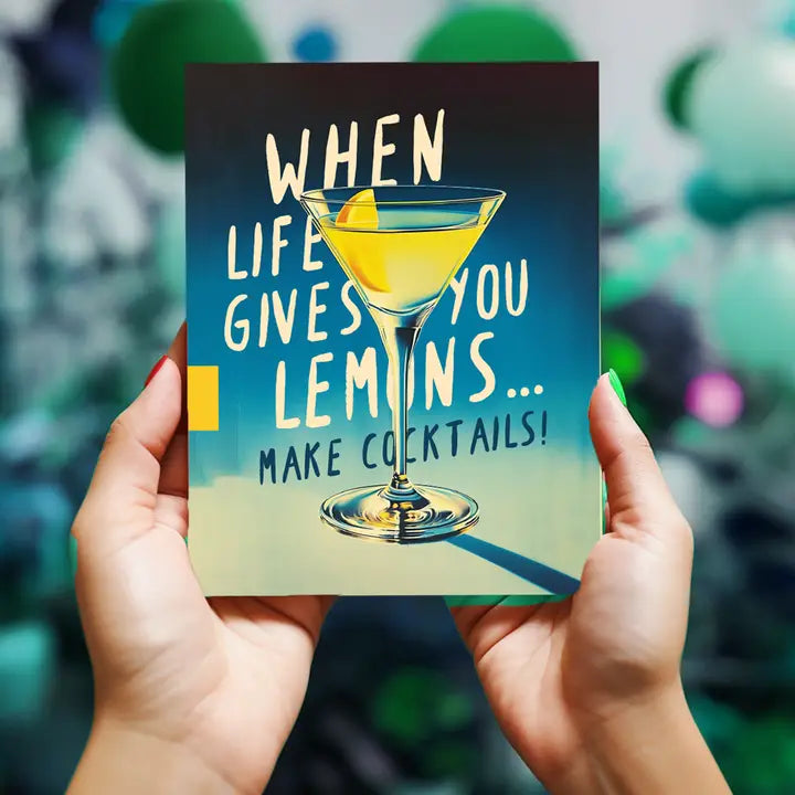 Lemon Cocktail | Greeting Card