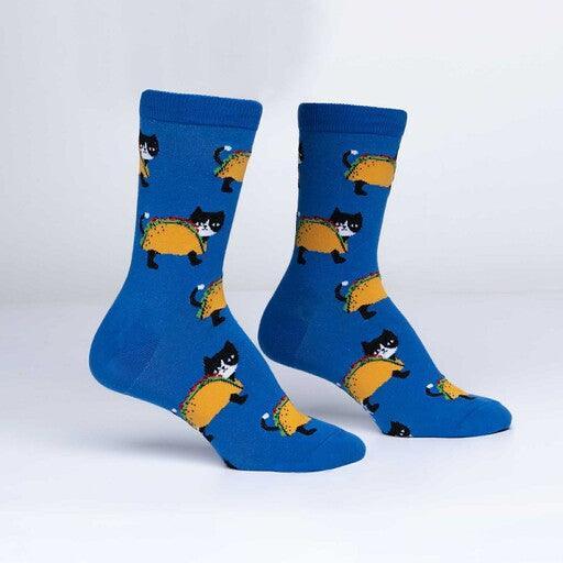 Let's Taco 'bout Cats, Women's Crew - Sock It To Me - The Sock Monster