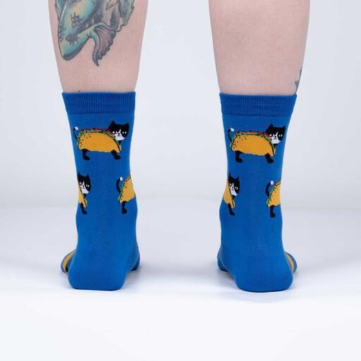 Let's Taco 'bout Cats, Women's Crew - Sock It To Me - The Sock Monster