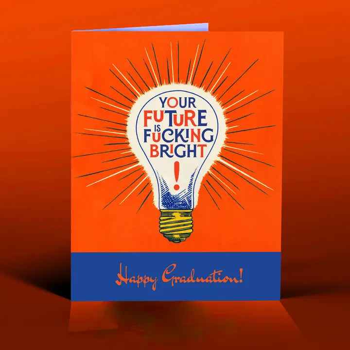 Future Is Bright Lightbulb | Graduation Card