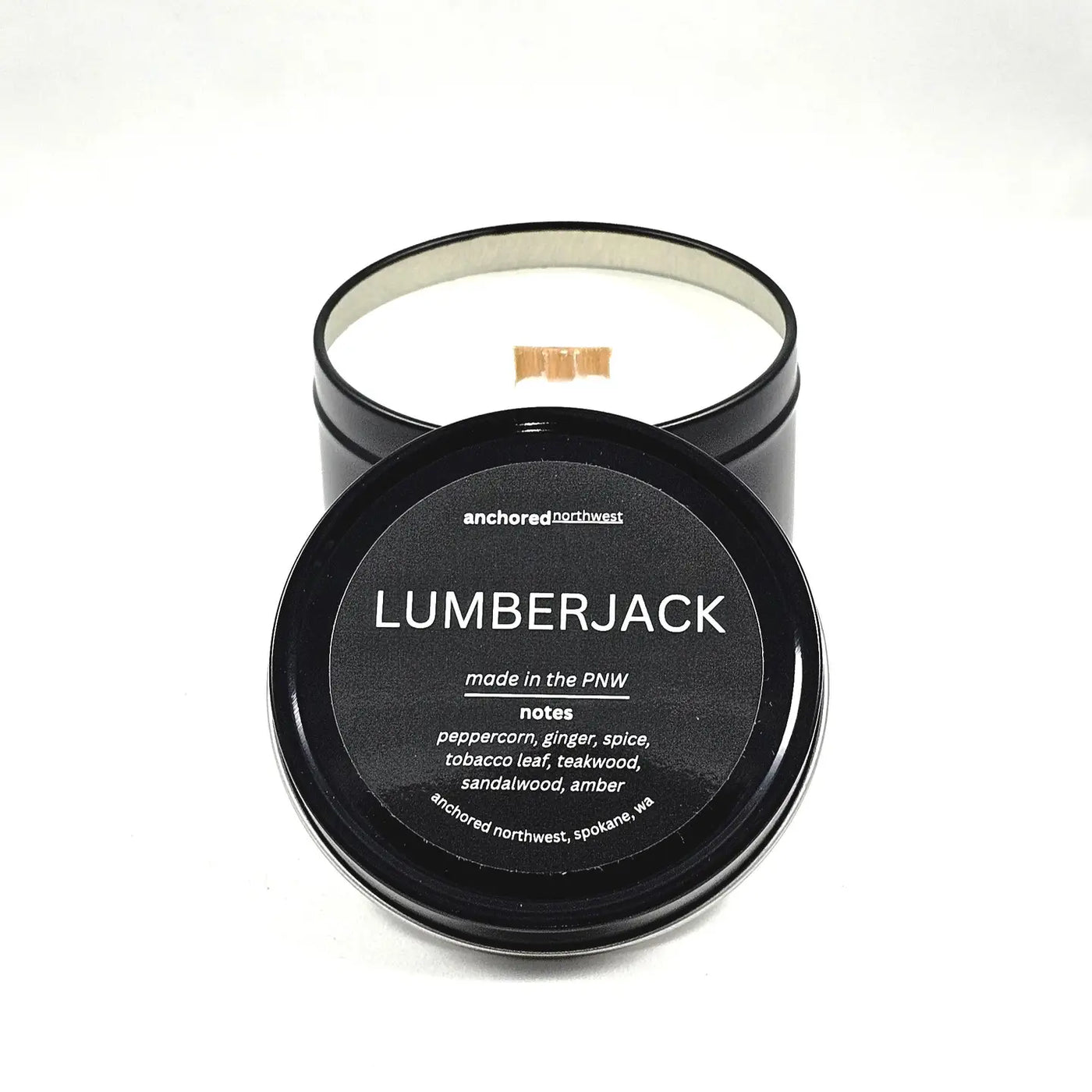 Lumberjack | 6oz Wood Wick | Scented Soy Candle