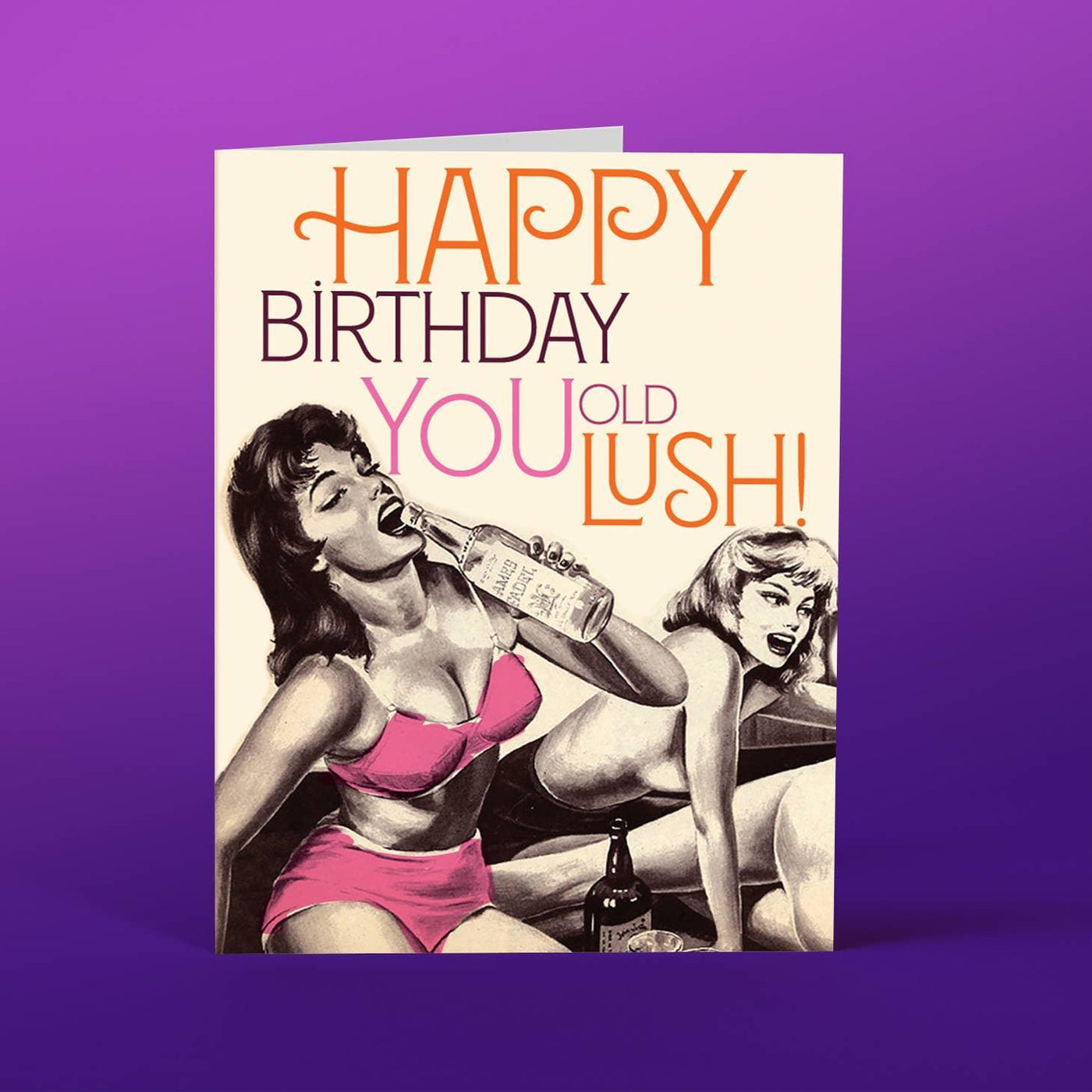 Lush! | Birthday Card - Offensive Delightful - The Sock Monster