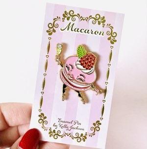 Macaron | Soft Enamel Pin - Kitschy Delish - The Sock Monster