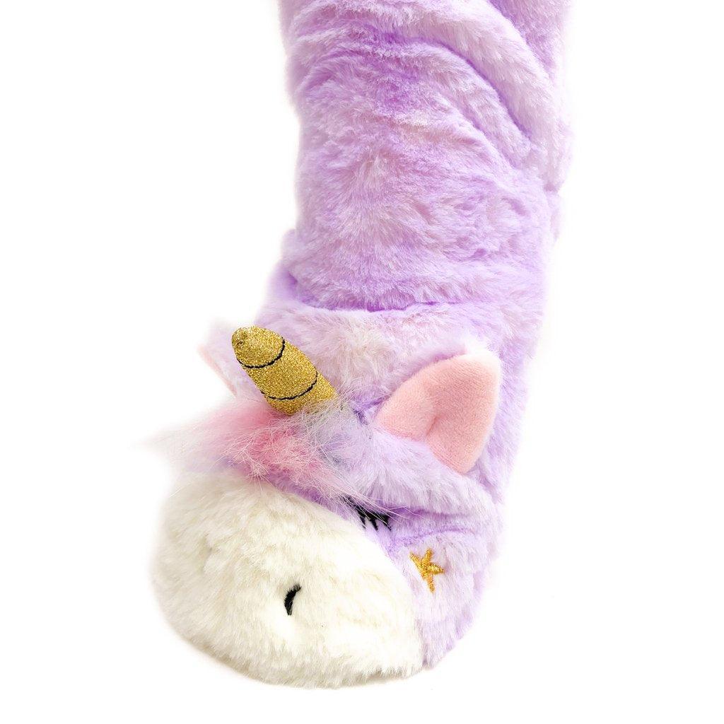 Magic Unicorn | Plush Sherpa Slippers - Oooh Yeah - The Sock Monster