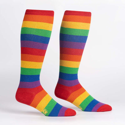 March with Pride, All Gender Stretch-It™ Wide Calf Knee-high - Sock It To Me - The Sock Monster