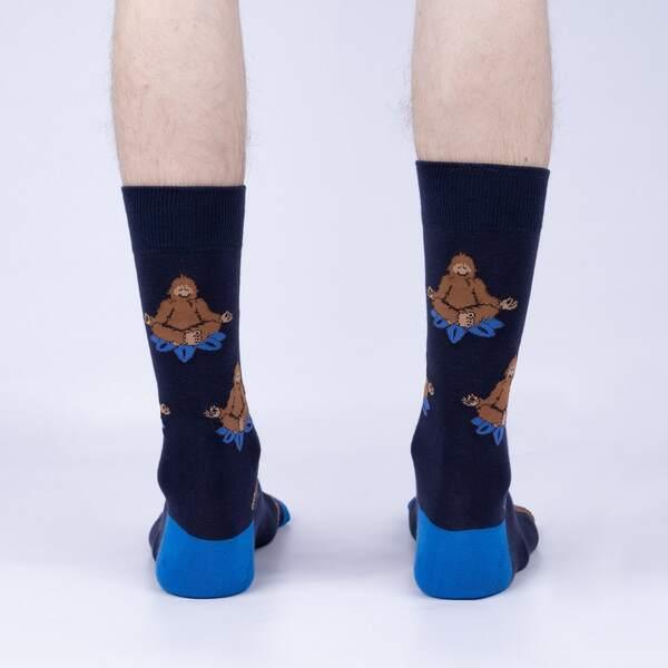 Meditating Bigfoot, Men's Crew - Sock It To Me - The Sock Monster