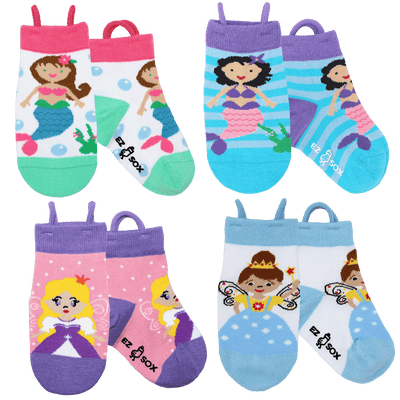 Mermaids & Princess -4pk - EZ-Sox - The Sock Monster