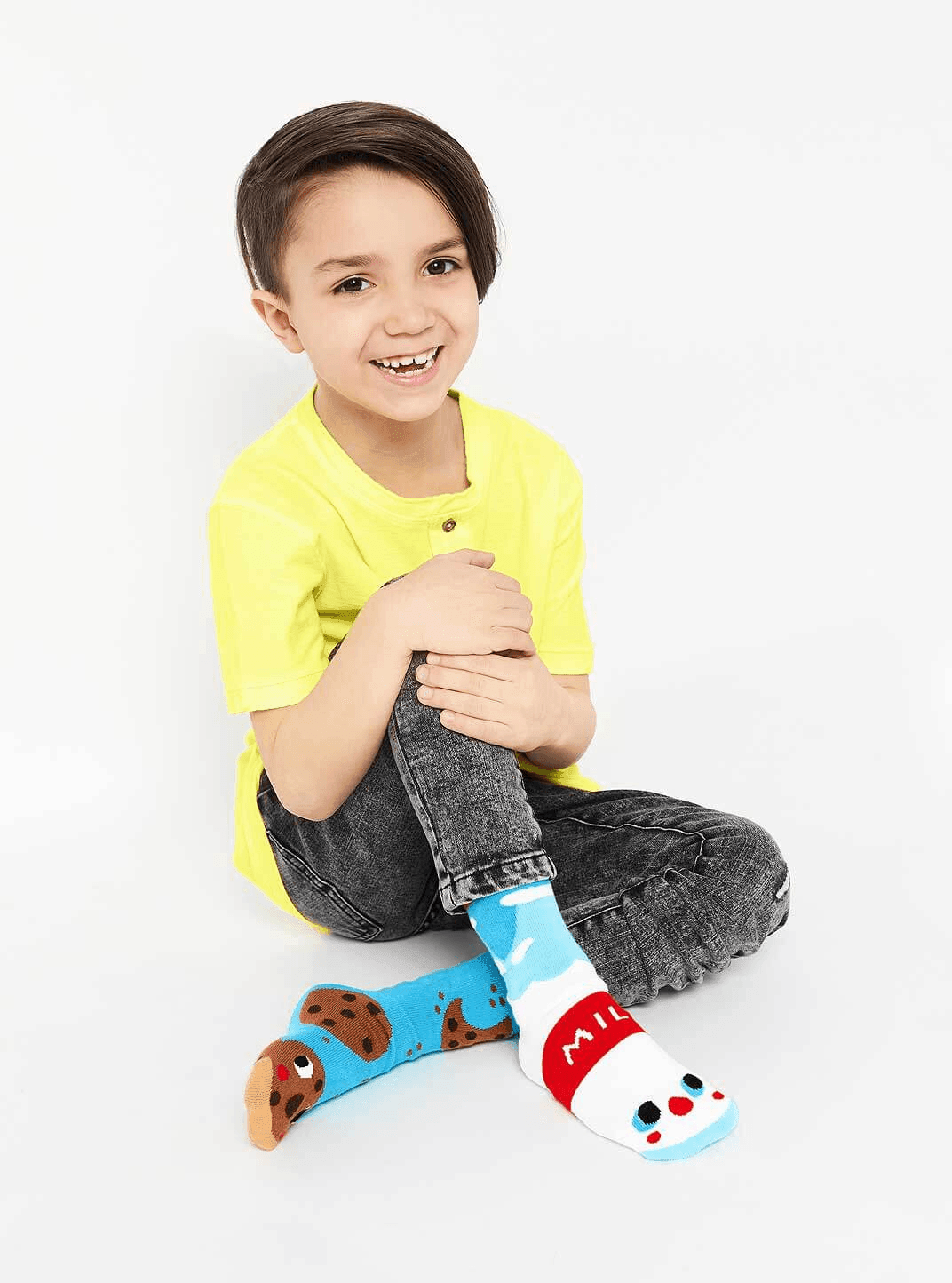 Milk & Cookies | Kids Socks | Mismatched Cute Crazy Fun Socks - Pals Socks - The Sock Monster