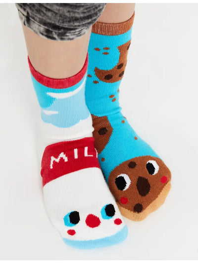 Milk and Cookies | Kids Socks | Mismatched Fun Socks