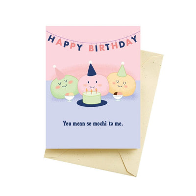 Mochi Party Birthday Cards - Seltzer - The Sock Monster