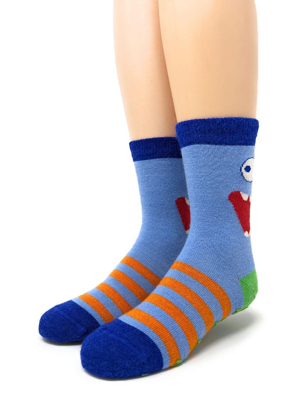 monsters socks Baby, Toddler & Kid Monster Alpaca Socks Non-Skid, Size Toddler (2-5)