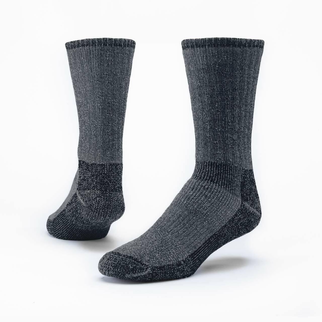 Mountain Hiker Darks, 70% Organic Merino Wool, Crew - Maggie's Organics - The Sock Monster