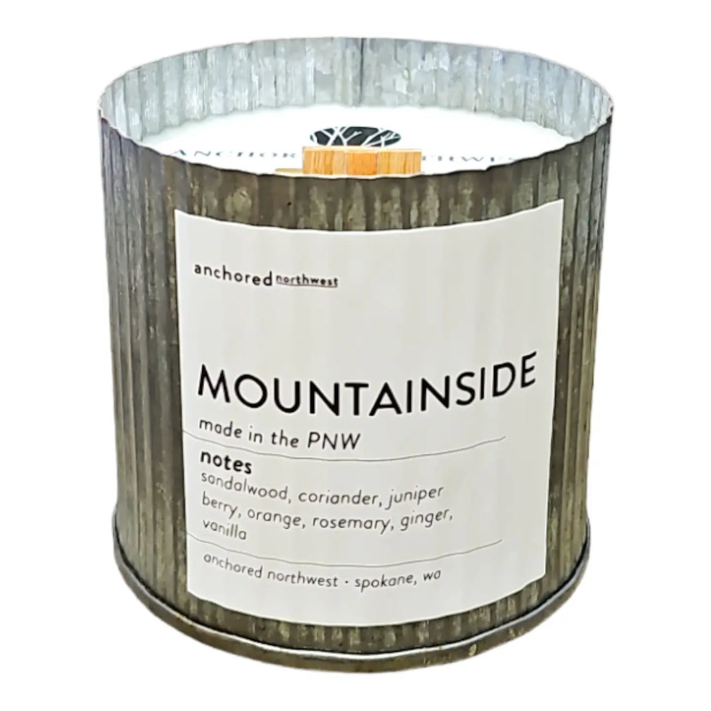 Mountainside | Wood Wick |  10oz Rustic Farmhouse Soy Candle