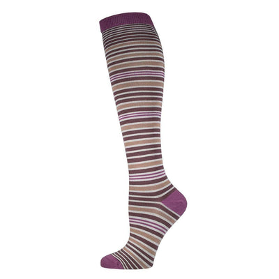 Multi Stripe, Bamboo, Women's Knee-high - Socksmith - The Sock Monster
