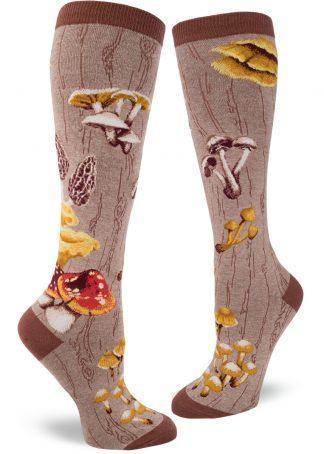 Mushroom, Women's Knee-high - ModSock - The Sock Monster