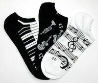 Musical, Women's 3-Pack No Shows - Foot Traffic - The Sock Monster