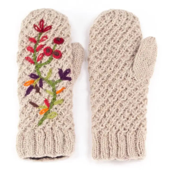 Naomi | Women's Wool Knit Mittens