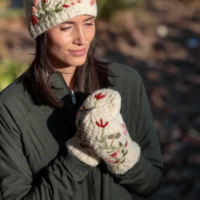 Naomi | Women's Wool Knit Mittens