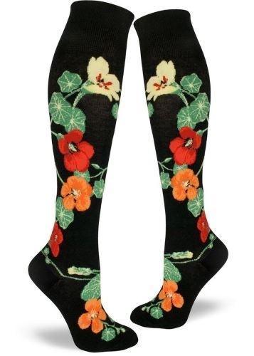 Nasturtiums, Women's Knee-high - ModSock - The Sock Monster