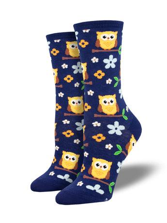 Night Owl, Women's Crew - Socksmith - The Sock Monster